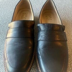 Naturalizerbw Black Leather Penny Loafers